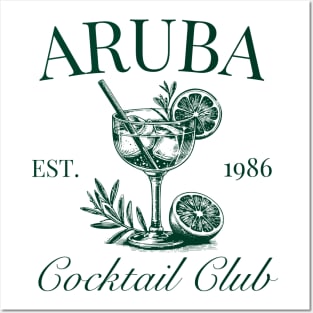 Aruba cocktail club Posters and Art